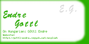 endre gottl business card